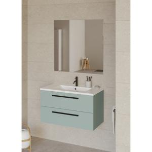 Mueble de baño con lavabo madrid azul 60x45 cm
