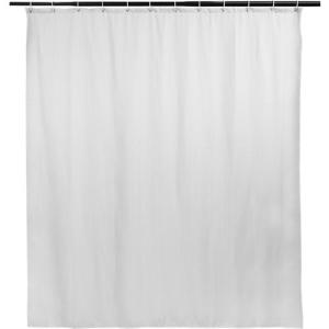 Cortina de baño neo blanco algodón poliéster 180x200 cm