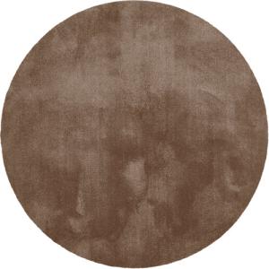 Alfombra poliamida touch 71351 marrón redonda 120x120cm