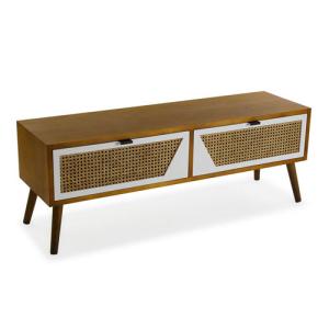 Mueble de televisión de madera martine color marrón de 35x1…