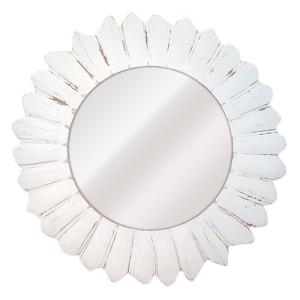 Espejo redondo sorolla blanco envejecido 80 x 80 cm