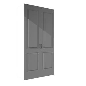 Armario ropero puerta abatible spaceo home marsella gris 12…