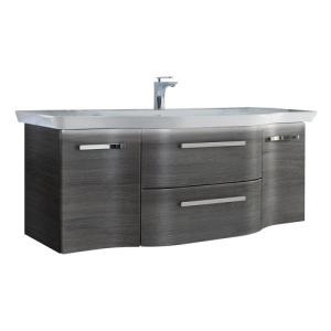 Mueble de baño con lavabo contea gris 125x50 cm