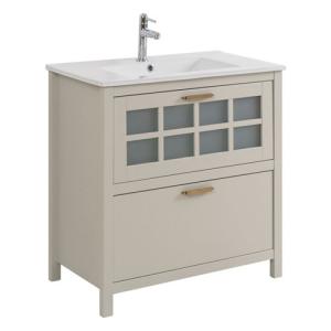 Mueble de baño con lavabo nizza perla 80x45 cm