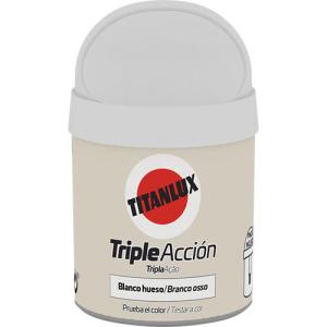 Tester de pintura triple acción titanlux mate 75ml blanco h…