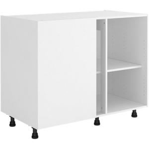 Mueble bajo de ángulo blanco delinia id 106x76,8 cm