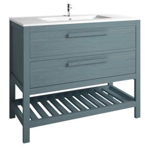 Mueble de baño con lavabo amazonia azul 100x45 cm