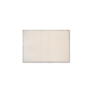 Alfombra lana perimetro beige y negro rectangular 120x170cm