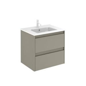 Mueble de baño con lavabo alfa gris 60x45 cm