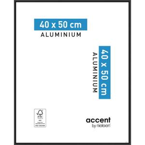 Marco aluminio acent negro 40x50 cm