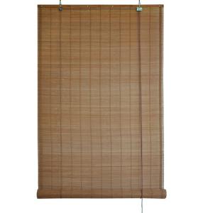 Estor enrollable de bambú exterior marrón inspire de 120x30…