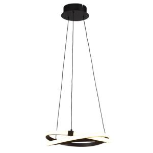 Lámpara de techo led integradoinfinity marrón 1 luz