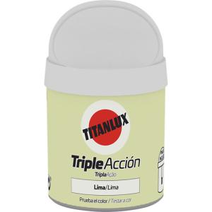 Tester de pintura triple acción titanlux mate 75ml lima
