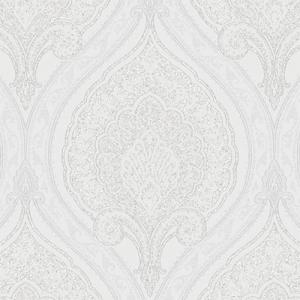 Papel pintado vinílico arabesco 3009-01 blanco