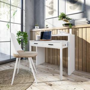 Mesa de escritorio optimun color blanco de 87,5x98,5x66cm