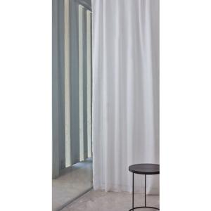 Visillo palaos con motivo liso blanco de 270 x 140 cm