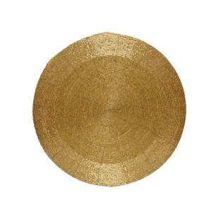 Bajo plato decorativo 35 cm oro