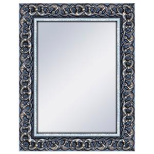 Espejo enmarcado rectangular lennon vieja plata 72 x 92 cm