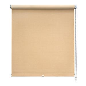Estor enrollable opac textil beige de 105x250cm