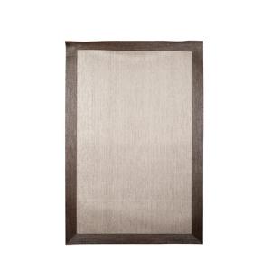 Alfombra interior/exterior pvc teplon cenefa beige/bronce r…