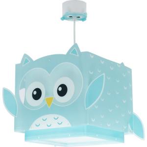 Lámpara de techo little owl azul 1 luz