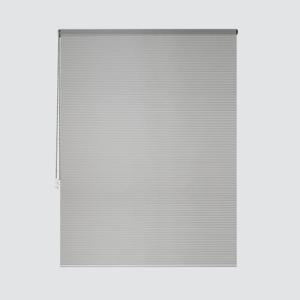 Estor enrollable translúcido cebra plata gris de 94x250cm