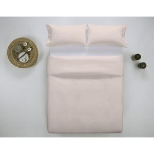 Funda nórdica wash garment lisa algodón 200 hilos rosa bebe…