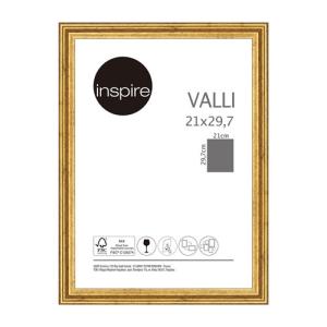 Marco valli brass dorado 32.5 cm x 23.8 cm inspire