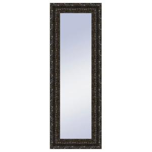 Espejo enmarcado rectangular nicole lacado negro 138 x 48 cm