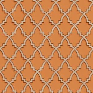 Papel pintado aspecto texturizado geométrico 120026 naranja