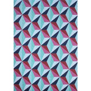 Alfombra vinilo impresa teplon® origami multicolor 120x180