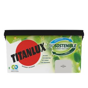 Pintura interior biosostenible titanlux mate 4 l gris hielo
