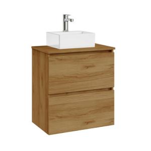 Mueble de baño con lavabo ocean marrón 60x39 cm