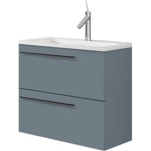 Mueble de baño con lavabo mia azul 60x45 cm