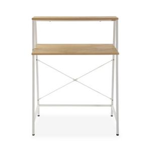 Mesa escritorio tokyo blanco / roble de 104x48x80 cm