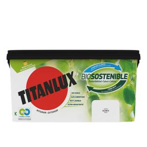 Pintura interior biosostenible titanlux mate 4 l blanco
