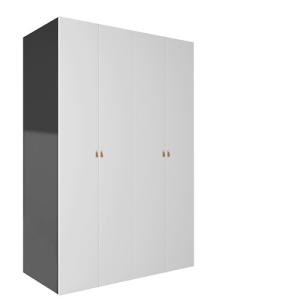 Armario ropero puerta abatible spaceo home macao gris 160x2…