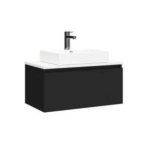 Mueble de baño con lavabo limit negro 70x38.6 cm