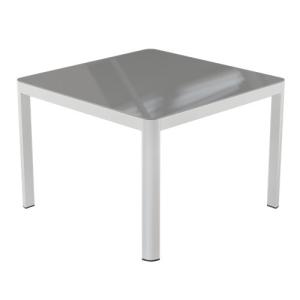 Mesa de jardín de comedor de aluminio salonica blanco de 10…