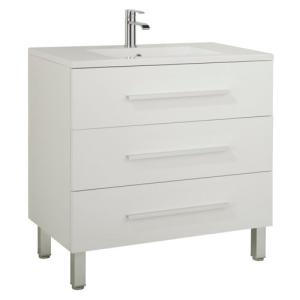 Mueble de baño con lavabo madrid blanco 100x45 cm