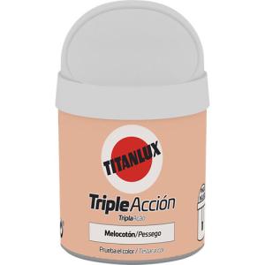 Tester de pintura triple acción titanlux mate 75ml melocotó…