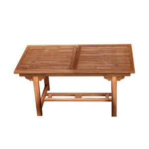 Mesa de jardín extensible de madera de teca abelia 160/210x…