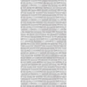 Mural grey brick de 132 x 260 cm