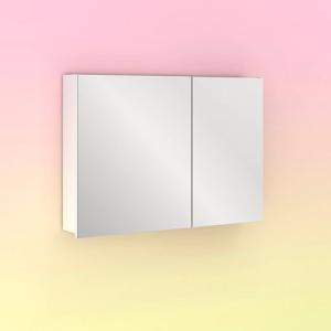 Armario de baño midori blanco brillo 90x61.5x13.5 cm