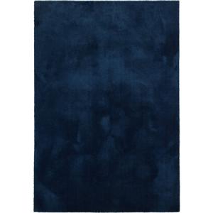 Alfombra poliamida touch azul oscuro rectangular 200x290cm
