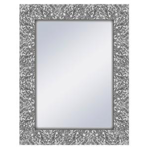 Espejo enmarcado rectangular ben plata 69 x 89 cm