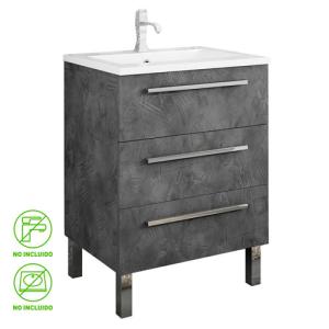Mueble de baño madrid grafito 60 x 45 cm