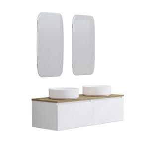 Conjunto de mueble de baño toko 2c 120cm blanco