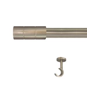 Kit barra metal ø 20mm pipe azero 200cm s/anillas techo