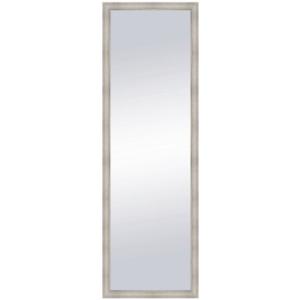 Espejo enmarcado rectangular zoe plata plata 148 x 48 cm
